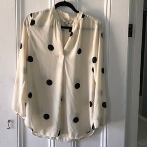 Loft polka dot tunic